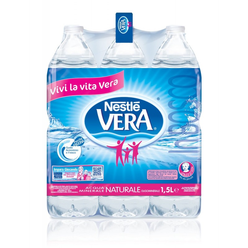 Acqua Minerale Vera naturale - 6 x 1,5 lt pet