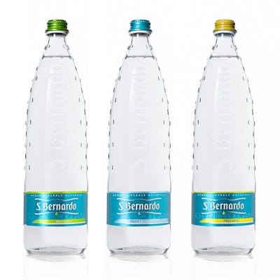 Acqua minerale San Bernardo naturale 1 litro in vetro – cassetta da 12  bottiglie – I Segreti di Bacco